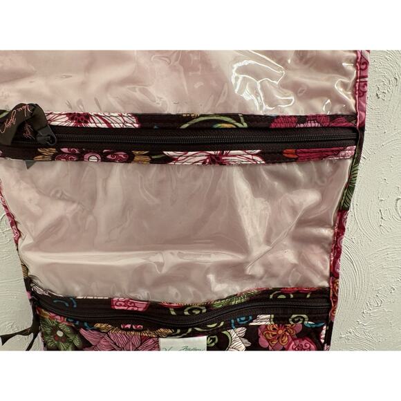 Vera Bradley Quilted Mod Floral Hanging Cosmetic Toiletry Organizer Travel Bag - Picture 5 of 10